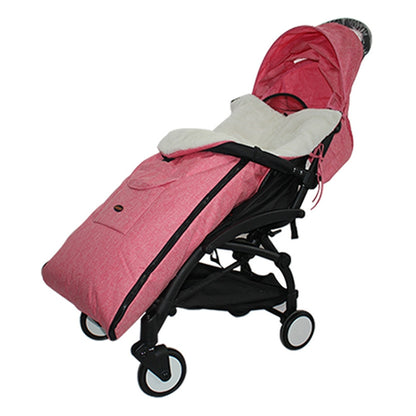 ELECTROPRIME Baby Stroller Sleeping Bag Autumn and Winter Windproof Warm Foot Cover Baby Stroller(Linen Powder Sleeping Bag)
