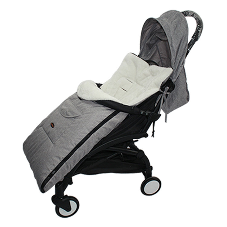 ELECTROPRIME Baby Stroller Sleeping Bag Autumn and Winter Windproof Warm Foot Cover Baby Stroller(Linen Grey Sleeping Bag)