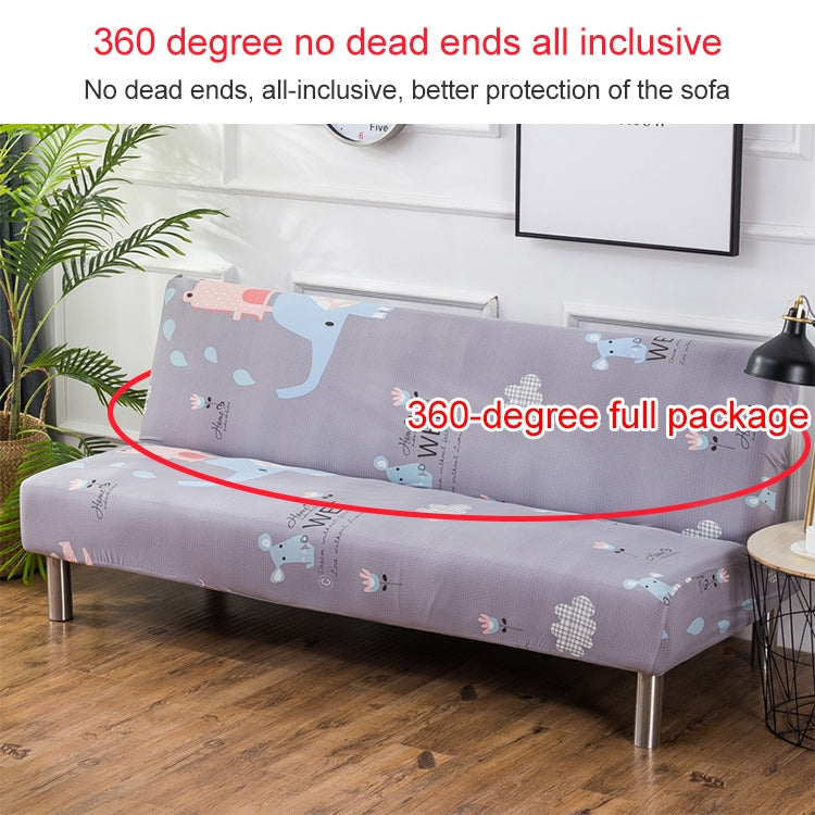 ELECTROPRIME All-inclusive Cover Non-slip Armrestless Folding Sofa Bed Cover, Size:L(Dreamland)
