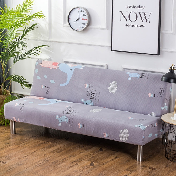 ELECTROPRIME All-inclusive Cover Non-slip Armrestless Folding Sofa Bed Cover, Size:L(Happy Kingdom)