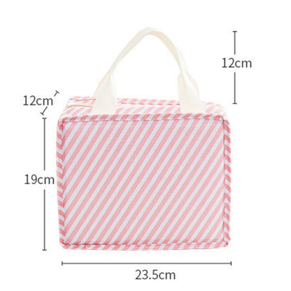ELECTROPRIME Multifunctional Portable Printing Square Portable Thick Aluminum Foil Insulation Cold Lunch Storage Bag(Free Flamingo)