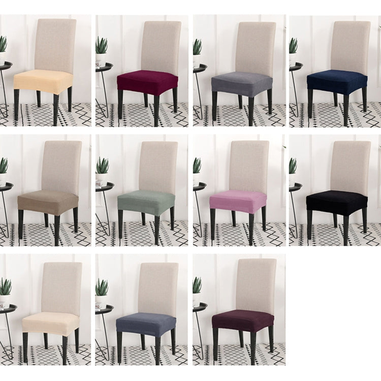 ELECTROPRIME Knitted Padded Chair Cushion Cover(Light Purple)