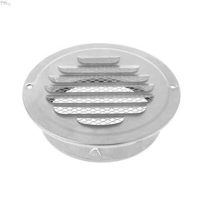 ELECTROPRIME 70mm External Wall Stainless Steel Flat Head Rain and Insect Proof Bird Hood