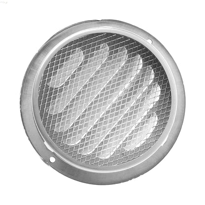 ELECTROPRIME 70mm External Wall Stainless Steel Flat Head Rain and Insect Proof Bird Hood