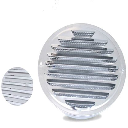 ELECTROPRIME 70mm External Wall Stainless Steel Flat Head Rain and Insect Proof Bird Hood