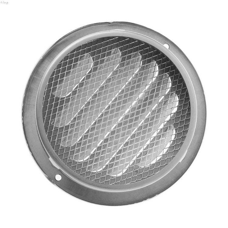 ELECTROPRIME 120mm External Wall Stainless Steel Flat Head Rain and Insect Proof Bird Hood