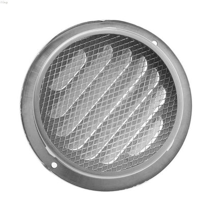 ELECTROPRIME 120mm External Wall Stainless Steel Flat Head Rain and Insect Proof Bird Hood