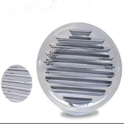 ELECTROPRIME 120mm External Wall Stainless Steel Flat Head Rain and Insect Proof Bird Hood