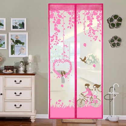 ELECTROPRIME Summer Anti-Mosquit Curtain Encryption Magnetic Screen, Size:90x210cm(Pink)