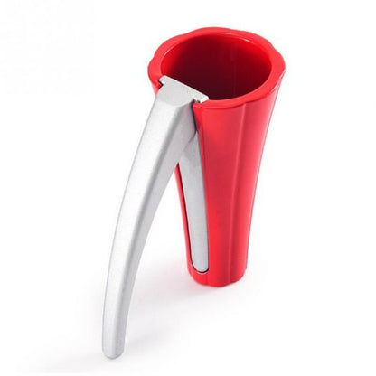 ELECTROPRIME Zinc Alloy Funnel Shape Nut Nutcracker Sheller Walnut Opener Cutter Clamp Plier Kitchen Tools gadgets(Red)