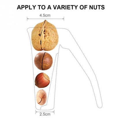 ELECTROPRIME Zinc Alloy Funnel Shape Nut Nutcracker Sheller Walnut Opener Cutter Clamp Plier Kitchen Tools gadgets(Black)