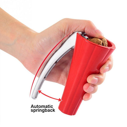 ELECTROPRIME Zinc Alloy Funnel Shape Nut Nutcracker Sheller Walnut Opener Cutter Clamp Plier Kitchen Tools gadgets(Black)