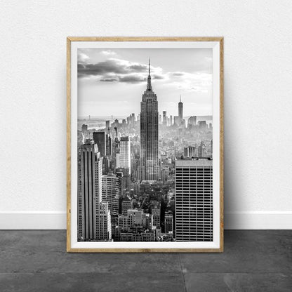 ELECTROPRIME Modern Art Personality Poster Vintage Canvas Painting Wall Art Decoration Without Frame, Size:30x40cm(City)