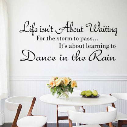 ELECTROPRIME 2 PCS English Rumor Letter Phrase Bedroom Art Wall Sticker, Size:25x58cm
