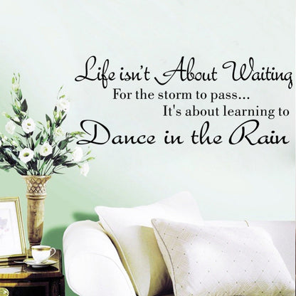 ELECTROPRIME 2 PCS English Rumor Letter Phrase Bedroom Art Wall Sticker, Size:25x58cm