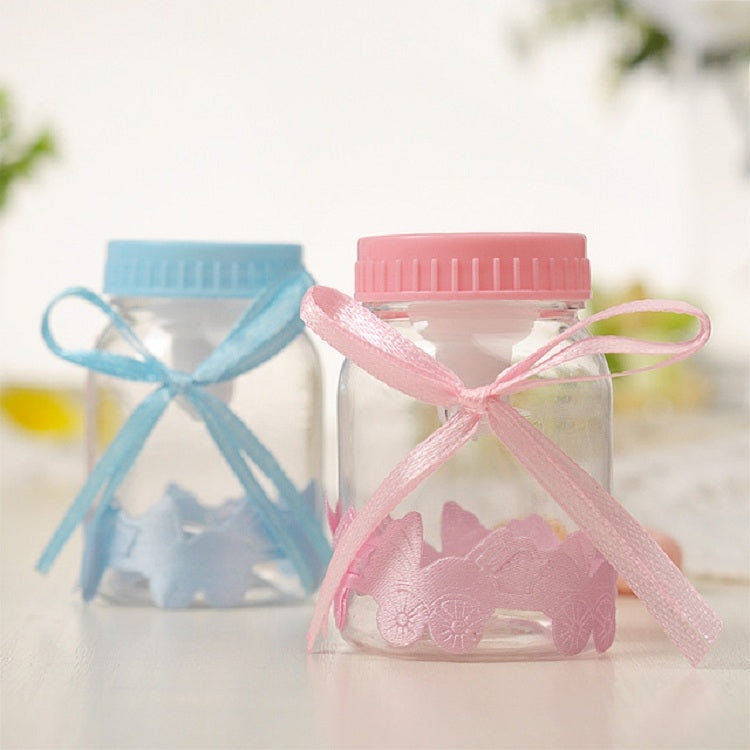 ELECTROPRIME 12 PCS Cute Nursing Bottle Wedding Candy Gift Box, Size:9x4cm(Blue)