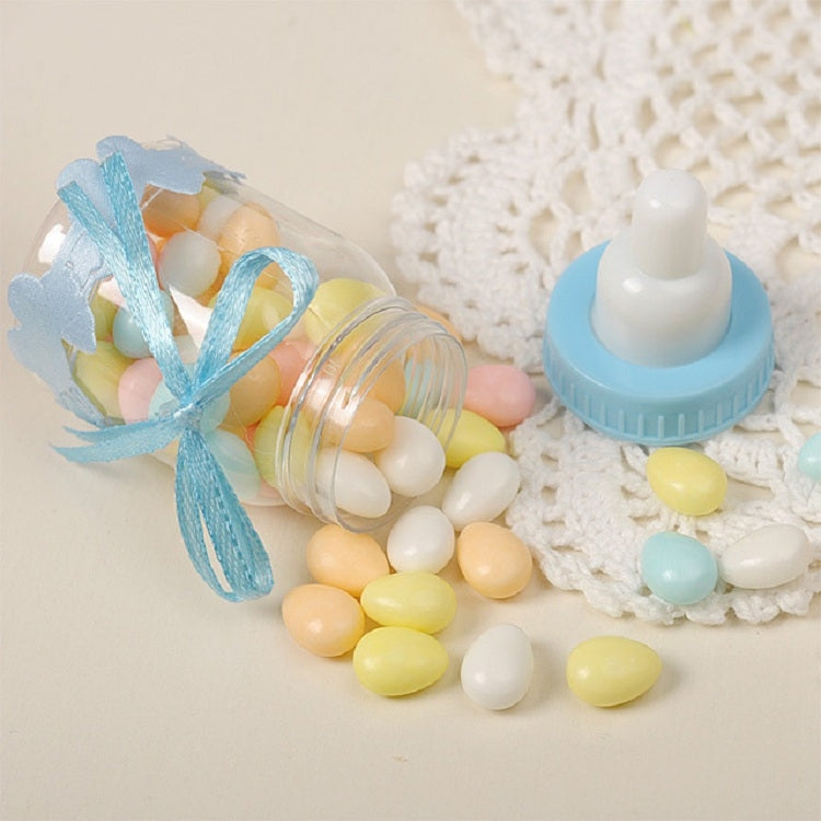 ELECTROPRIME 12 PCS Cute Nursing Bottle Wedding Candy Gift Box, Size:9x4cm(Blue)