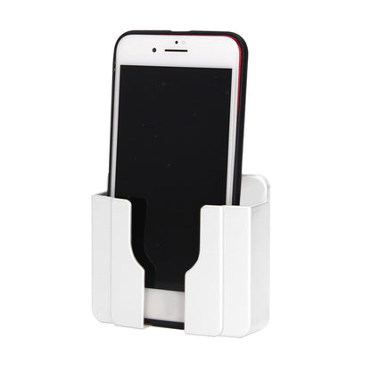 ELECTROPRIME Wall  Mobile Phone Holder Stand Socket Charger Storage Box(White)