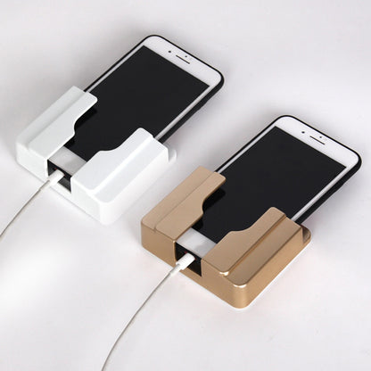 ELECTROPRIME Wall  Mobile Phone Holder Stand Socket Charger Storage Box(White)