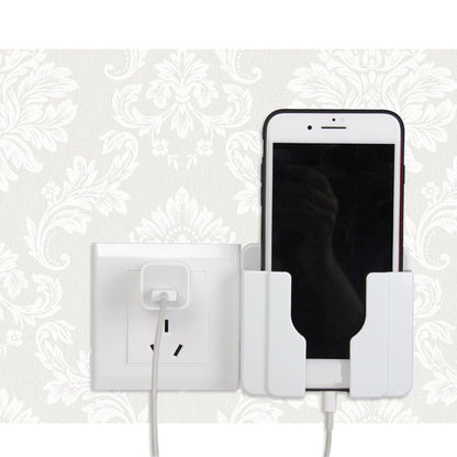 ELECTROPRIME Wall  Mobile Phone Holder Stand Socket Charger Storage Box(Gold)