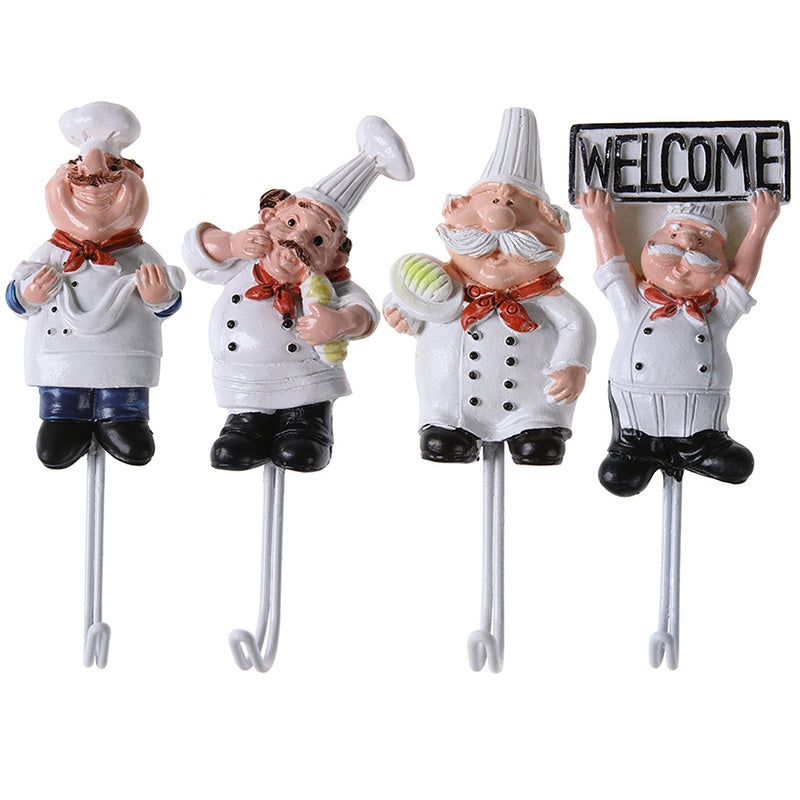 ELECTROPRIME Creative Strong Hook Kitchen Bathroom Wall Glue Door Back Coat Hook(B)