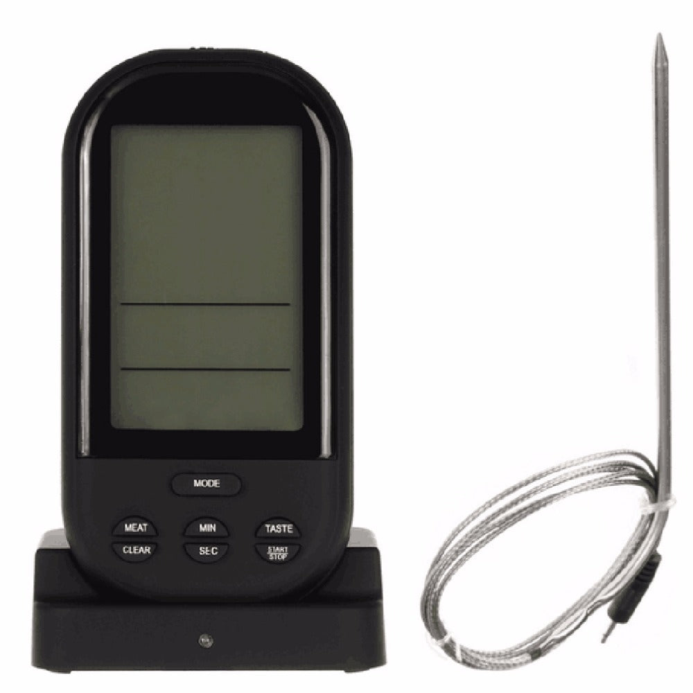 ELECTROPRIME Wireless Digital LCD Display BBQ Thermometer Kitchen Digital Probe Thermometer Barbecue Temperature Tool