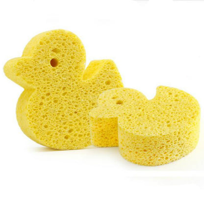 ELECTROPRIME Baby Newborn Child Bath Artifact Sponge(Yellow Duckling)