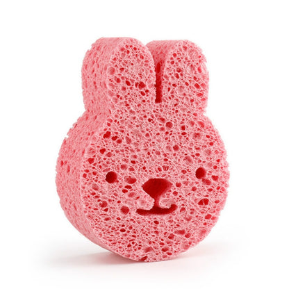 ELECTROPRIME Baby Newborn Child Bath Artifact Sponge(Pink Rabbit)