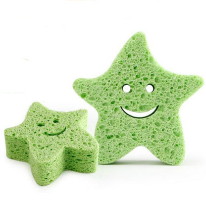 ELECTROPRIME Baby Newborn Child Bath Artifact Sponge(Green Starfish)