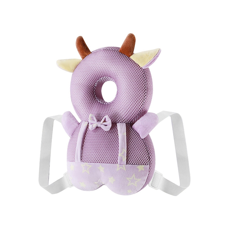 ELECTROPRIME Infant Baby Learning to Walk Sitting Fall Protection Head Cotton Core Pillow Protector Safety Care, Size:Conventional(Cow  Mesh)