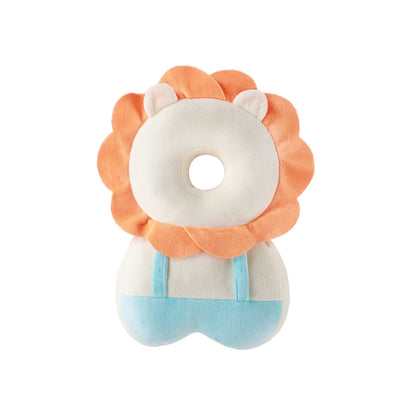 ELECTROPRIME Infant Baby Learning to Walk Sitting Fall Protection Head Cotton Core Pillow Protector Safety Care, Size:Conventional(Lion Half Net and Half fleeceH)