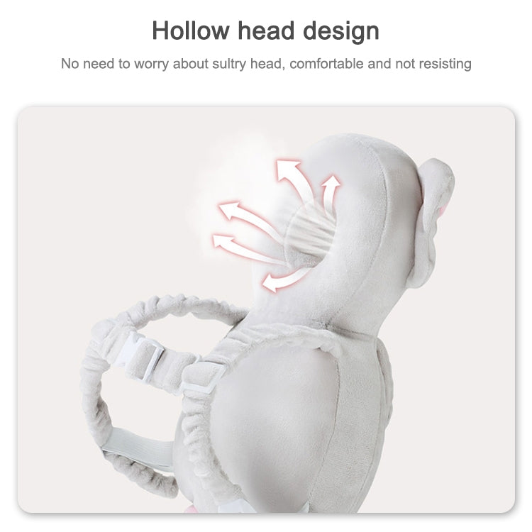 ELECTROPRIME Infant Baby Learning to Walk Sitting Fall Protection Head Cotton Core Pillow Protector Safety Care, Size:Conventional(Elephant Crystal Velvet)
