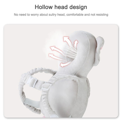 ELECTROPRIME Infant Baby Learning to Walk Sitting Fall Protection Head Cotton Core Pillow Protector Safety Care, Size:Conventional(Elephant Crystal Velvet)