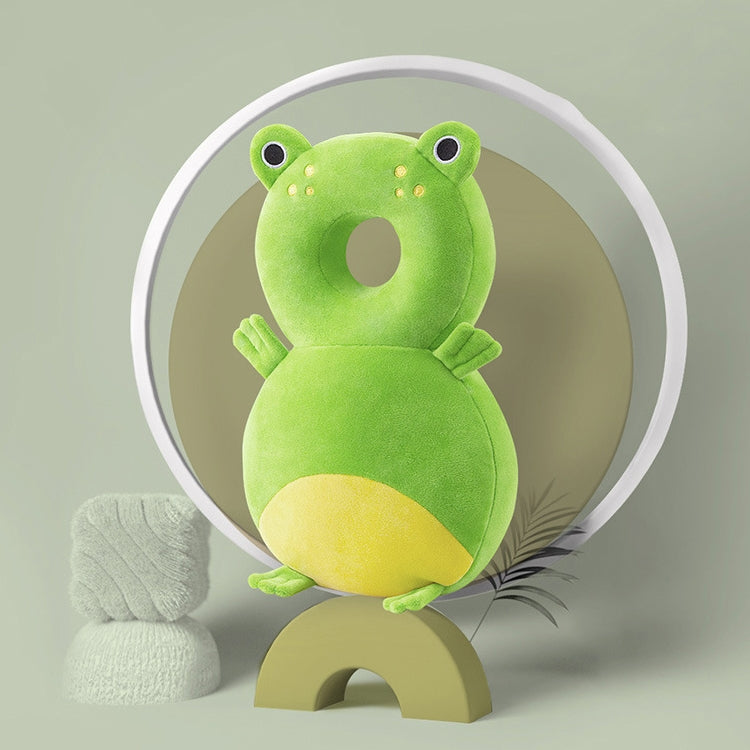 ELECTROPRIME Infant Baby Learning to Walk Sitting Fall Protection Head Cotton Core Pillow Protector Safety Care, Size:Conventional(Frog Crystal Velvet)