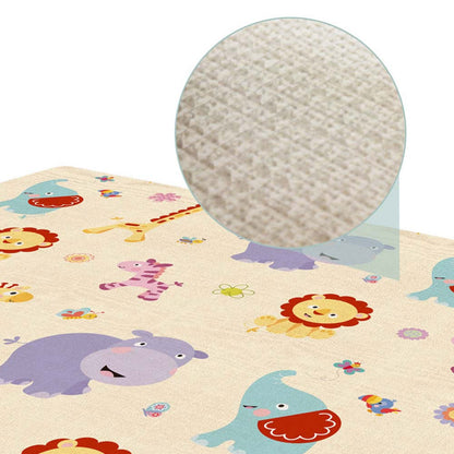ELECTROPRIME Baby Children Cartoon Thick Folding Comfortable Crawling Mat Game Pad(Lion King + Green World)