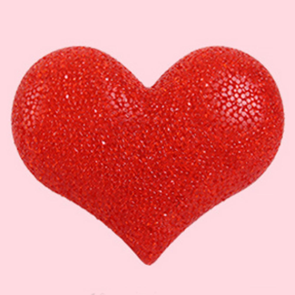 ELECTROPRIME 8cm White Heart  Indoor Decorative LED Night Light Romantic 3D Love Heart Valentine Day Wedding Party Decoration