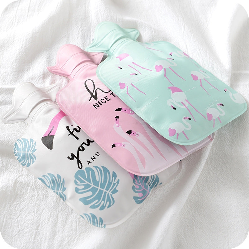 ELECTROPRIME Cartoon Mini Water Injection Hot Water Bag Portable Hand Warmer, Color:Watermelon