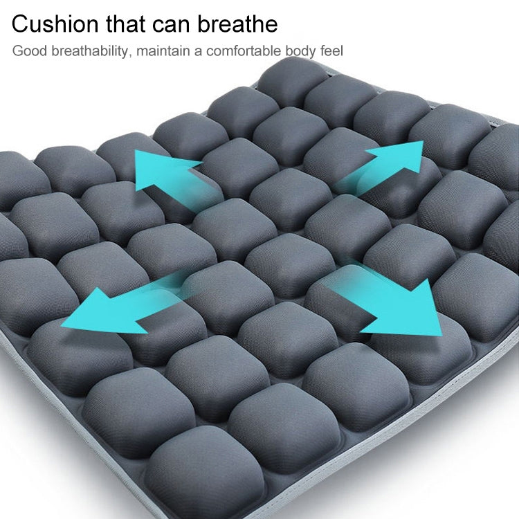 ELECTROPRIME Air Cushion 3D Airbag Breathable Office Beautiful Buttocks Cushion Decompression Massage Cushion(Water Dual-Use Black Cushion)