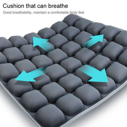 ELECTROPRIME Air Cushion 3D Airbag Breathable Office Beautiful Buttocks Cushion Decompression Massage Cushion(Water Dual-Use Black Cushion)