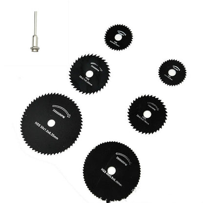 ELECTROPRIME 7 PCS/Set Electric Grinder Saw Blade High Speed Steel Saw Blade Woodworking Saw Blade High Speed Steel Cutting Piece, Model:11027