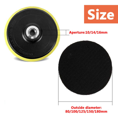ELECTROPRIME 5 PCS Polishing Disc Self-adhesive Sponge Disc Pneumatic Sandpaper Suction Cup, Size:100mm M14