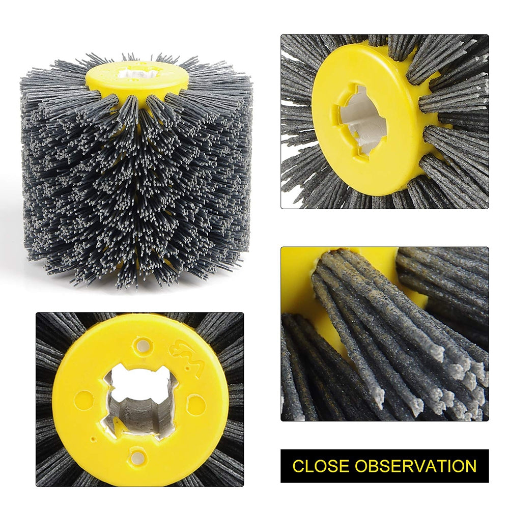 ELECTROPRIME Abrasive Wire Drawing Wheel Wood Grain Reduction Refurbishment Drawing Wheel, Grit:80 Mesh