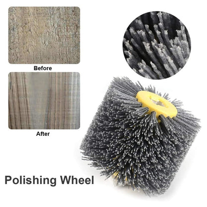 ELECTROPRIME Abrasive Wire Drawing Wheel Wood Grain Reduction Refurbishment Drawing Wheel, Grit:80 Mesh