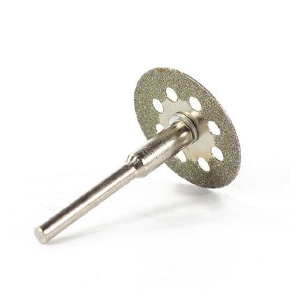ELECTROPRIME 10 Saw Blade 2 Connecting rod 8 Holes Emery Cutting Chip Jade  Saw Blade Electric Grinder Accessories, Size:20MM