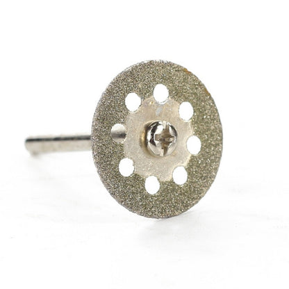 ELECTROPRIME 10 Saw Blade 2 Connecting rod 8 Holes Emery Cutting Chip Jade  Saw Blade Electric Grinder Accessories, Size:20MM