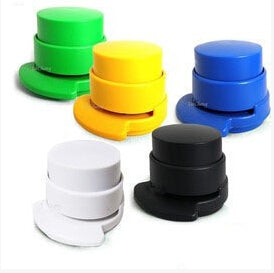 ELECTROPRIME No Staple Paper Loose-leaf Stapler Air Needle-free Binder, Random Color Delivery