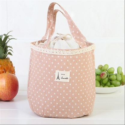 ELECTROPRIME Portable Lunch Box Bag Insulated Lunch Bag(Pink)