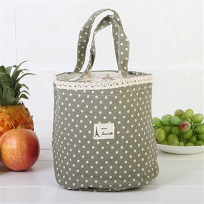 ELECTROPRIME Portable Lunch Box Bag Insulated Lunch Bag(Green)