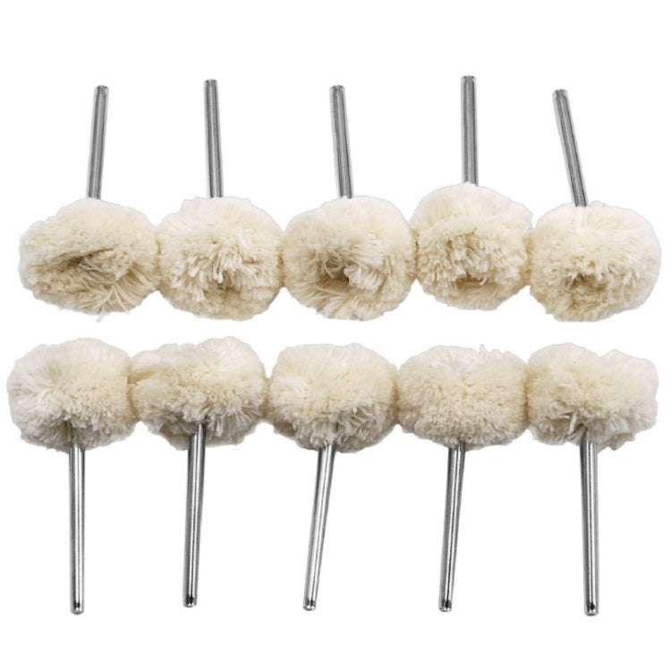 ELECTROPRIME 10 PCS/Set Wool Polishing Head Wool Polishing Wheel Electric Grinder Accessories