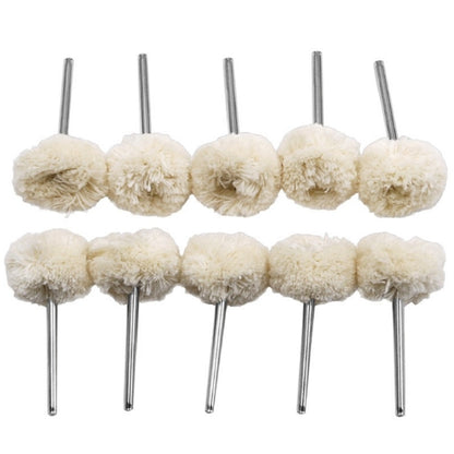 ELECTROPRIME 10 PCS/Set Wool Polishing Head Wool Polishing Wheel Electric Grinder Accessories